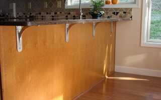 Два способа закрепить кухонную столешницу на стене