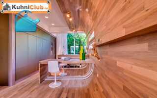 Ламинат на стене кухни: кто сказал, что он создан только для пола?