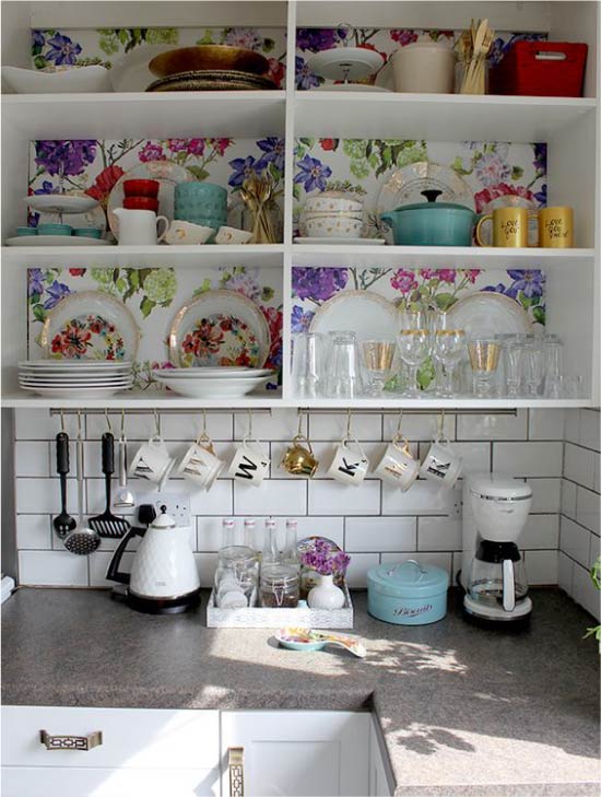 Декор задней части кухонного шкафа