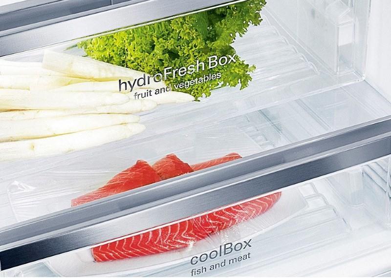 Фреш зона в красном холодильнике