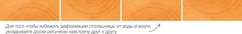 Как правильно уложить доски для изготовления столешницы
