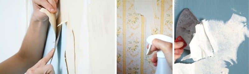 Как снять старые обои