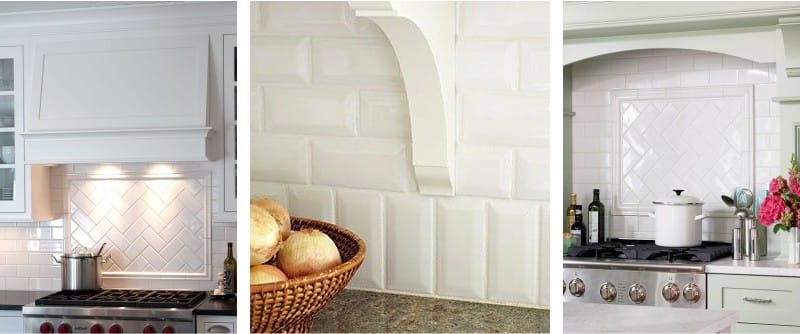 Комбинированная кладка в оформлении фартука на кухне