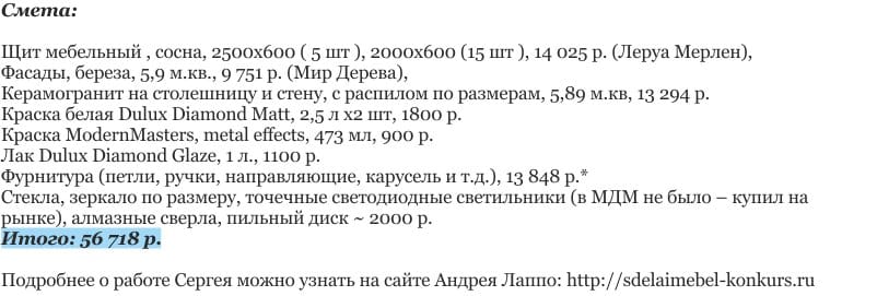 Кухня своими руками