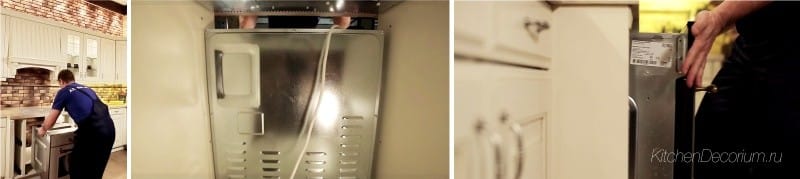 Монтаж встраиваемой духовки