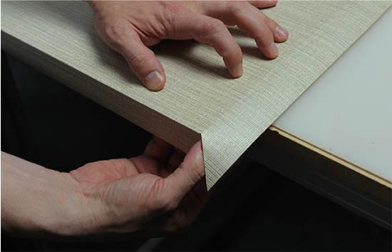 Оформление углов пленкой