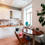 Плитка под изразцы в фартуке кухни