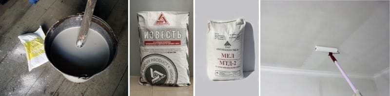 Побелка потолка кухни