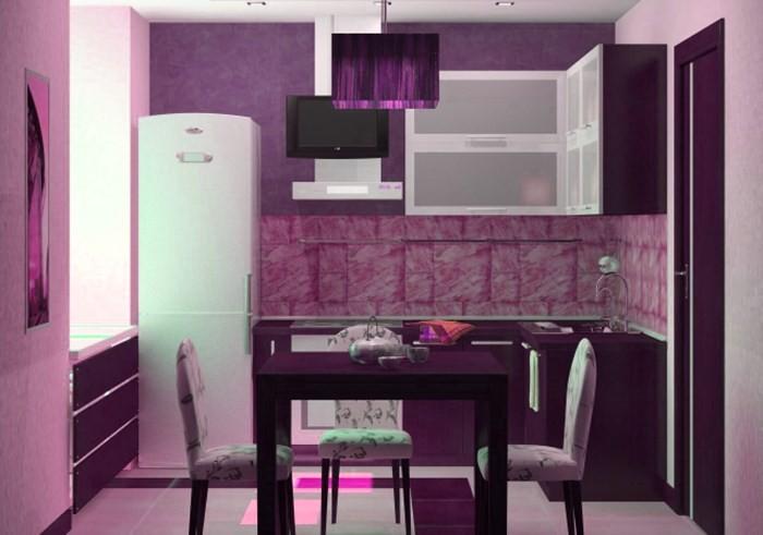 Обеденная зона на маленькой кухне